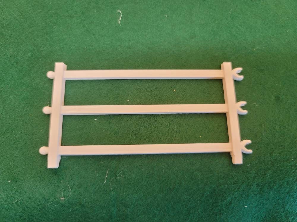Farm Fence Toy Model Fence 3 Rail Fence Toy Doll House Fenceing Animal Toy Fence