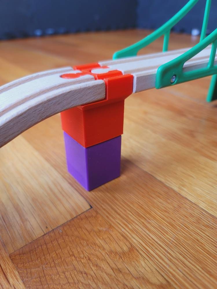 Toy Train Track Bridge Adaptor for Trains for Kids Gift for Kids STEM Learning Toddler Toy