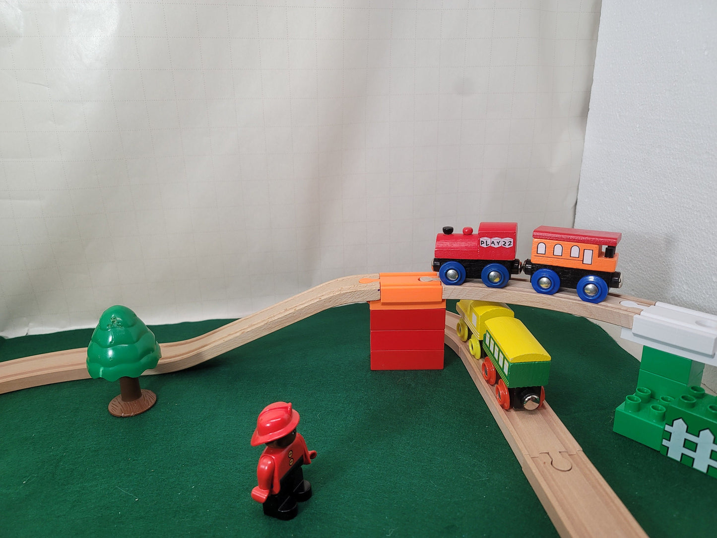Train Track to Block Adaptor. (3) Pack | Compatible with Lego |